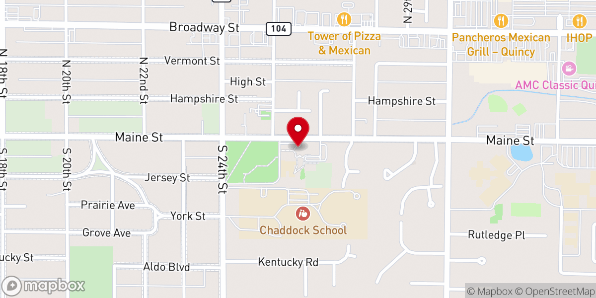 Map showing location of Church of St. Peter