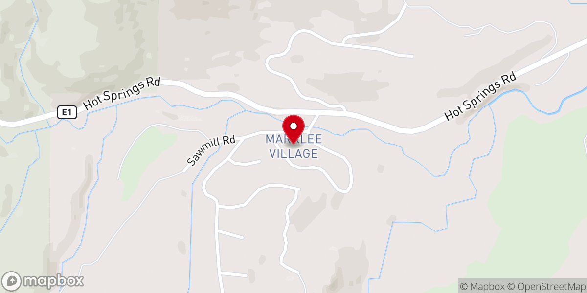 Map showing location of Marklee Village