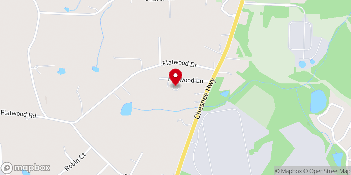 Map showing location of Manna Baptist Church