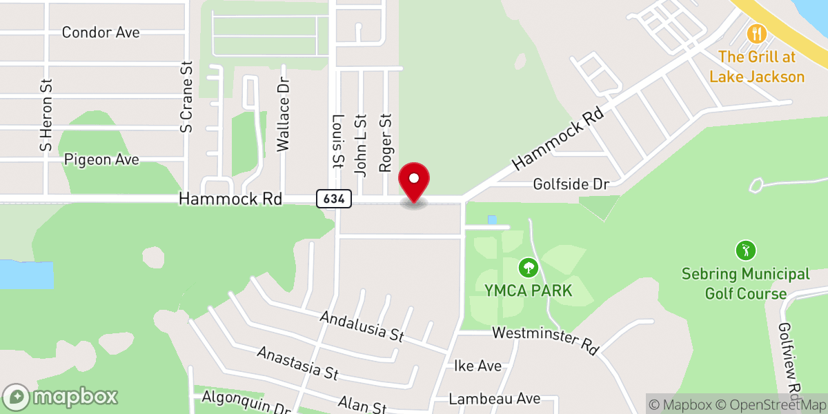 Map showing location of Calvary Church