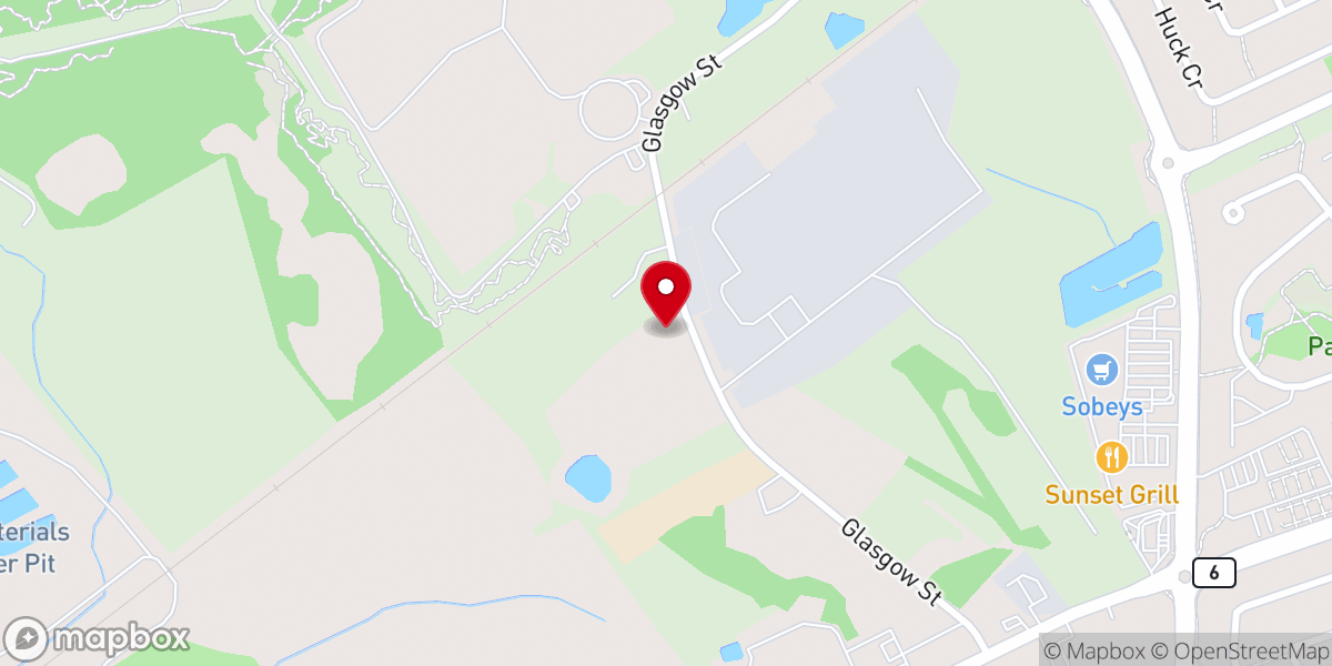 Map showing location of First Romanian Baptist Church Kitchener