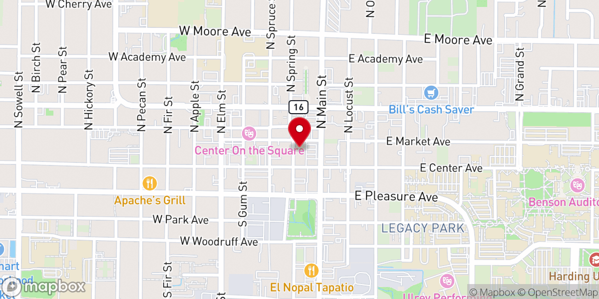 Map showing location of Relevant Church Searcy