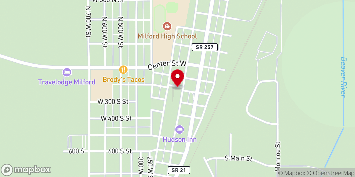 Map showing location of Saint Bridget Catholic Church