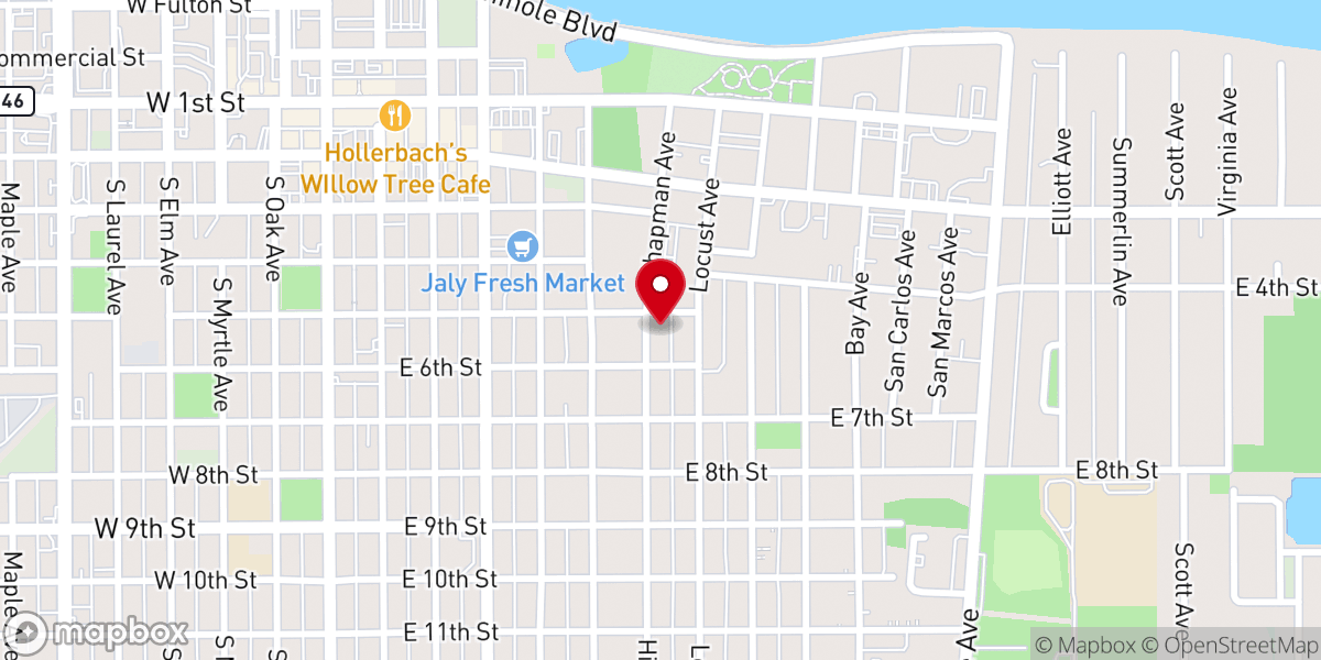 Map showing location of HICKORY AVE CHURCH OF GOD