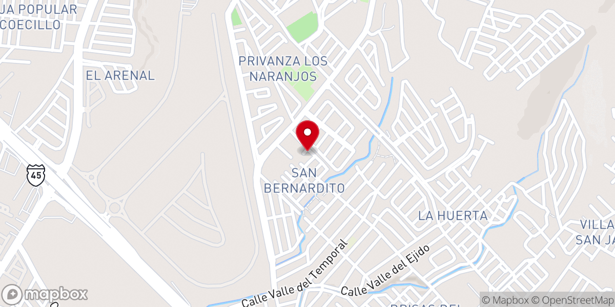 Map showing location of Iglesia Cristiana La Morada del Señor