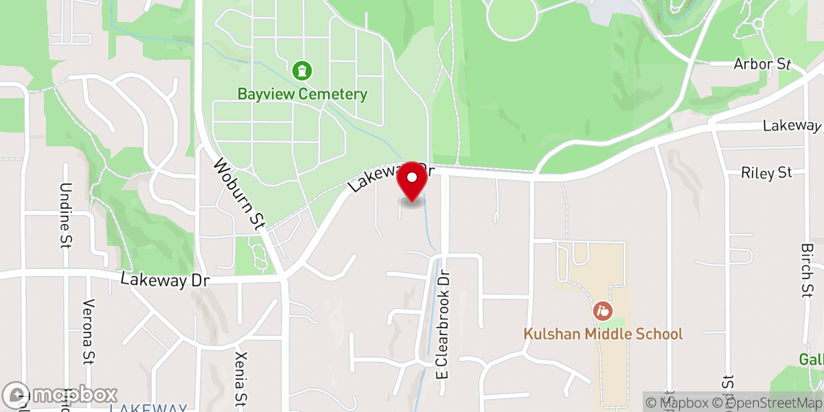 Map showing location of First Church of Christ, Scientist, Bellingham
