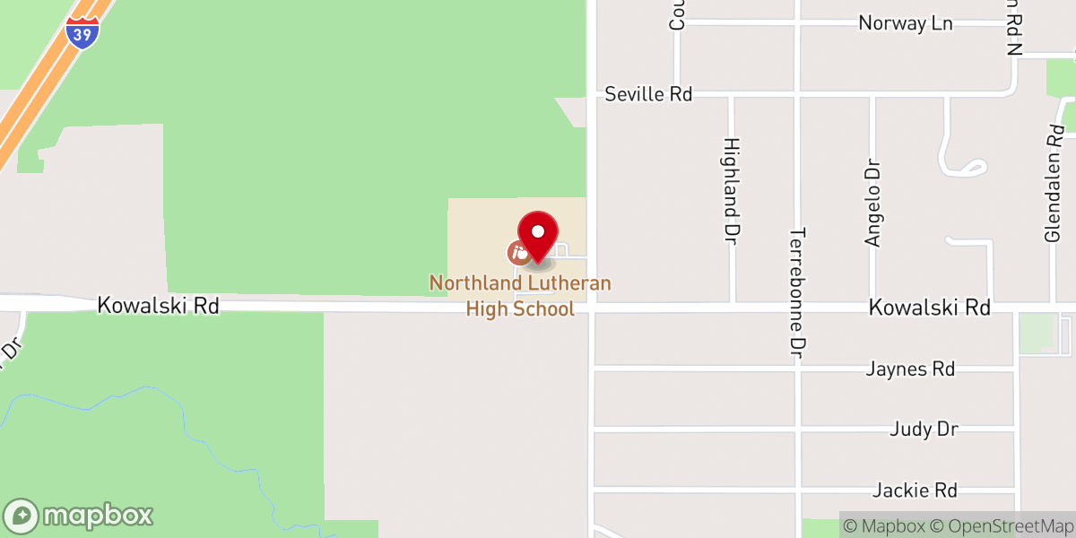 Map showing location of Forgiven Church