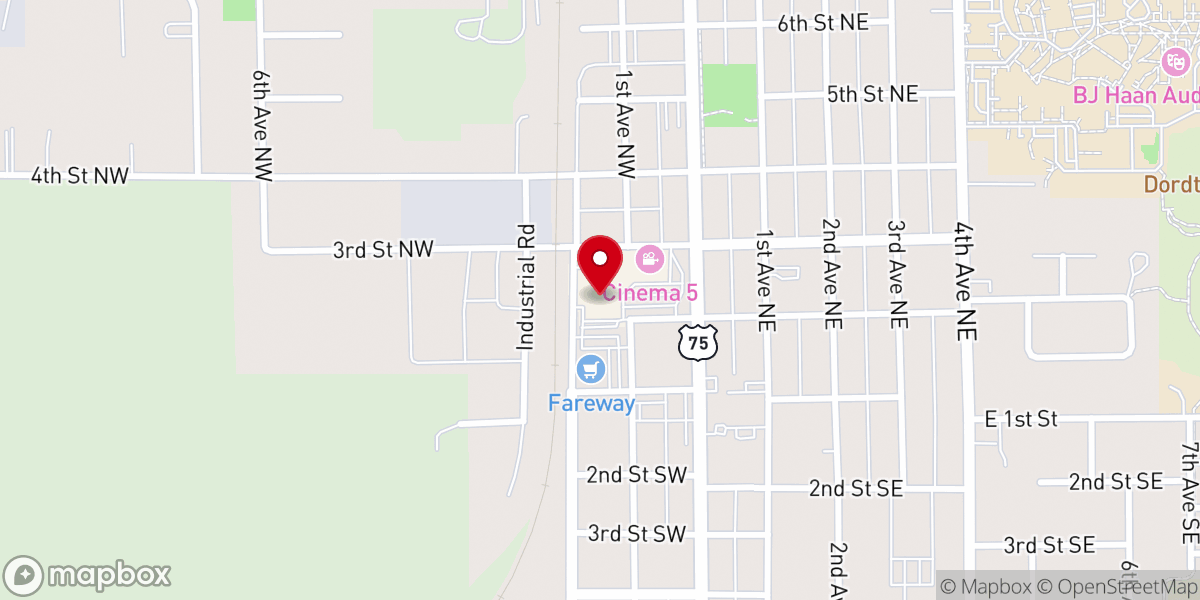 Map showing location of Casey's Bakery Inc