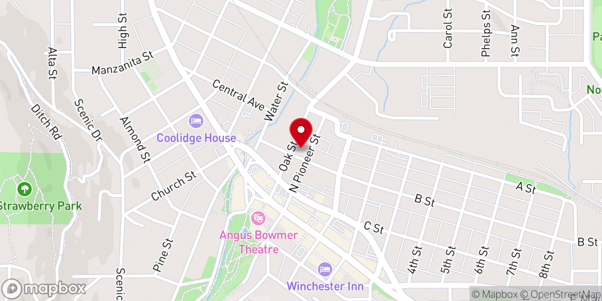 Map showing location of The Jefferson Center