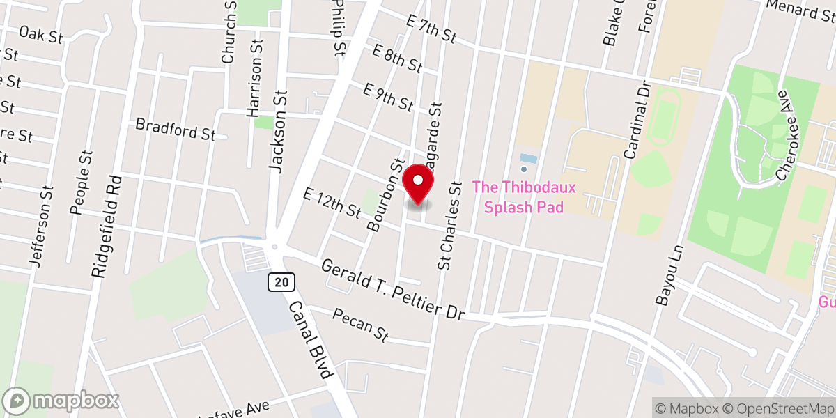 Map showing location of Allen Chapel