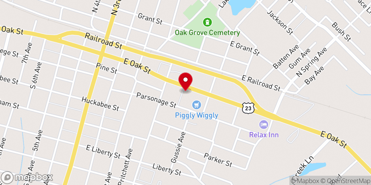 Map showing location of Dairy Queen Grill & Chill