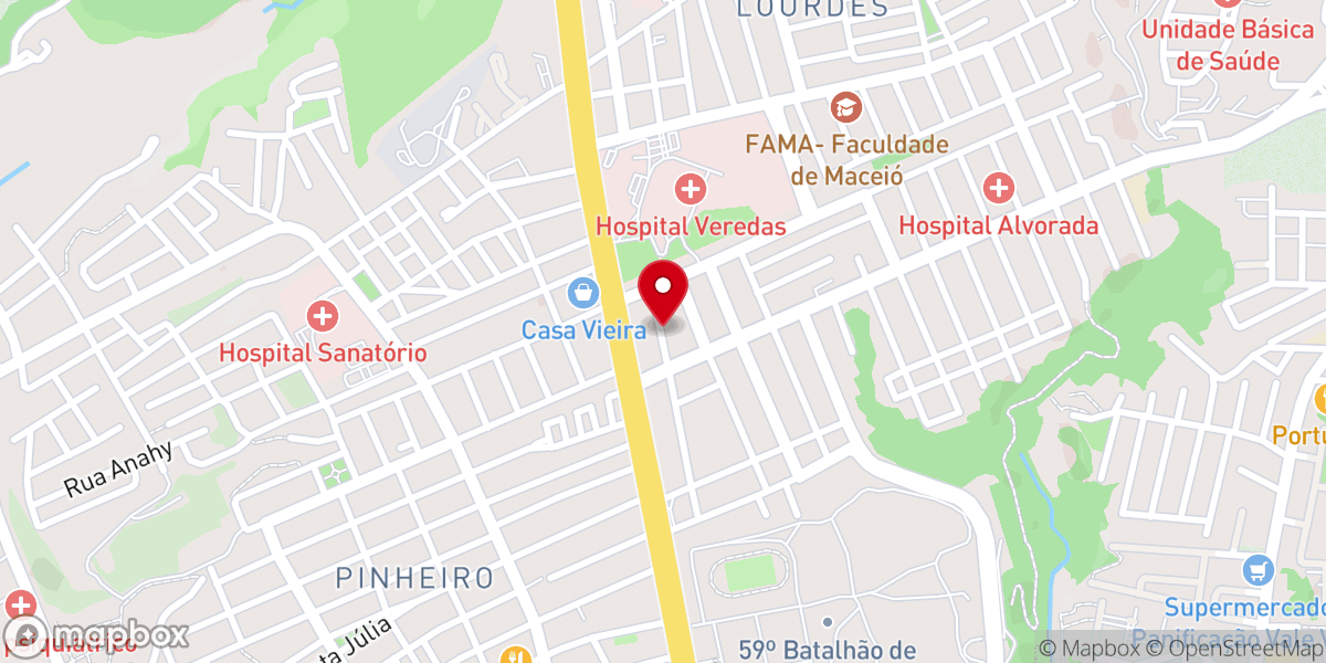 Map showing location of Igreja Batista de Bebedouro
