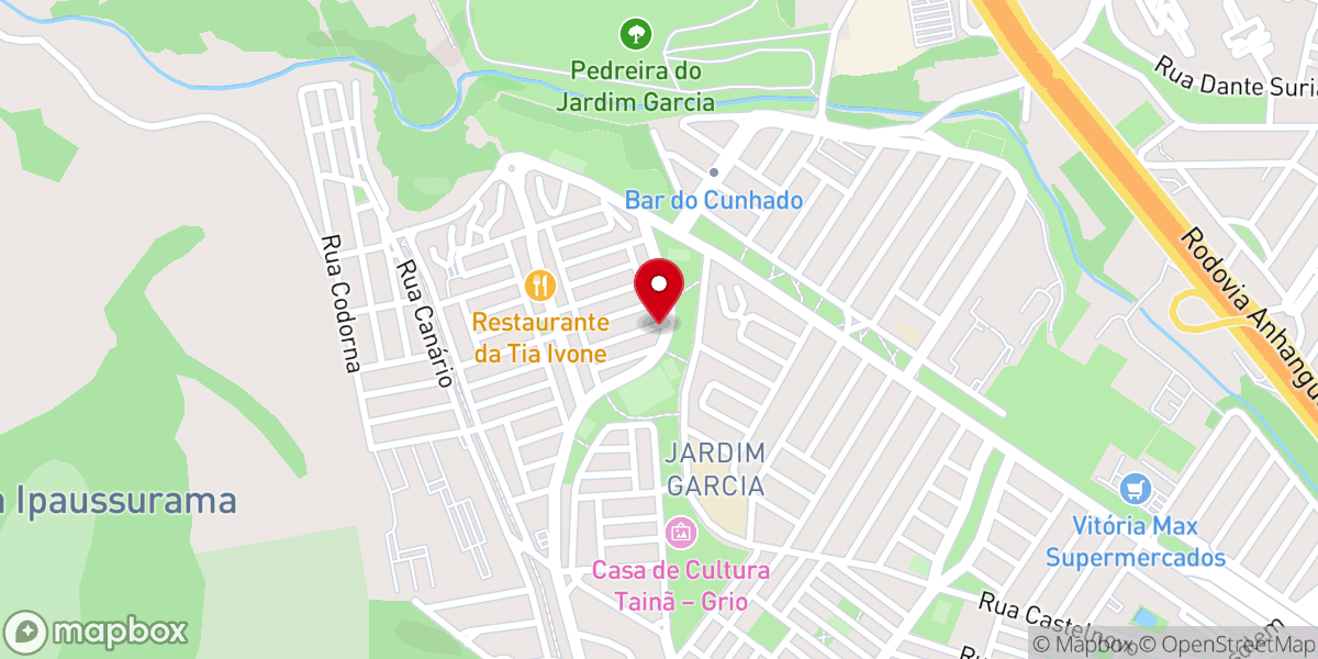 Map showing location of Igreja Batista No Nobrega