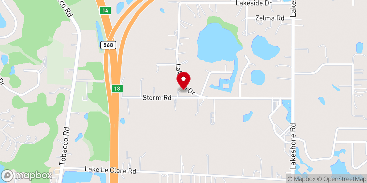 Map showing location of 탬파 한인 두란노 교회 Tampa Korean Evangelical Church (Duranno church)
