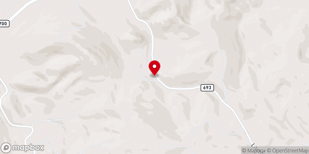 Map showing location of Valley Church