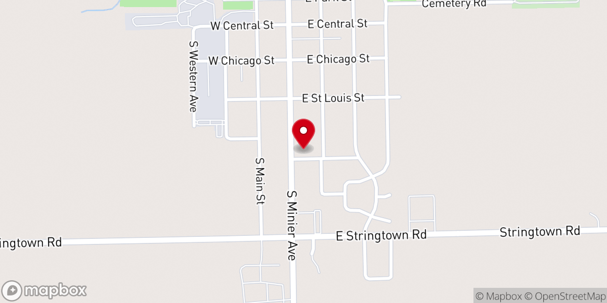 Map showing location of Good Shepherd Lutheran Church