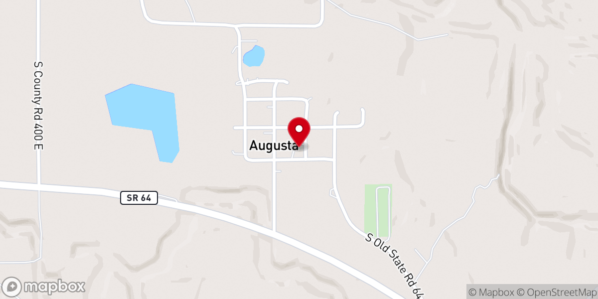 Map showing location of Mt. Pisgah General Baptist Church