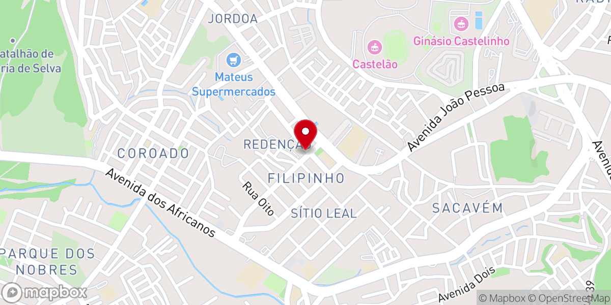 Map showing location of Igreja de Santa Teresinha - Matriz