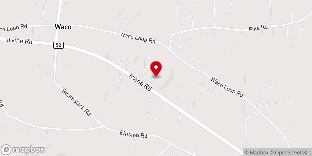 Map showing location of Waco Church of the Nazarene