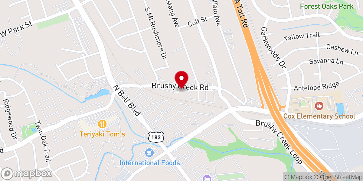 Map showing location of Austin Foursquare Church