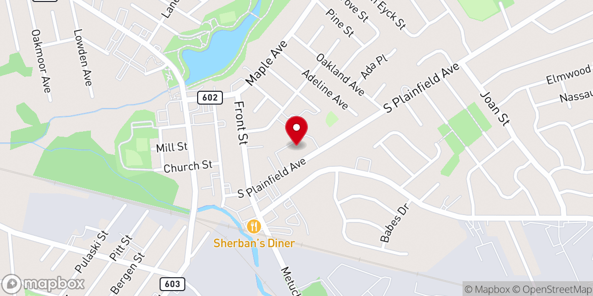 Map showing location of Church of the Sacred Heart