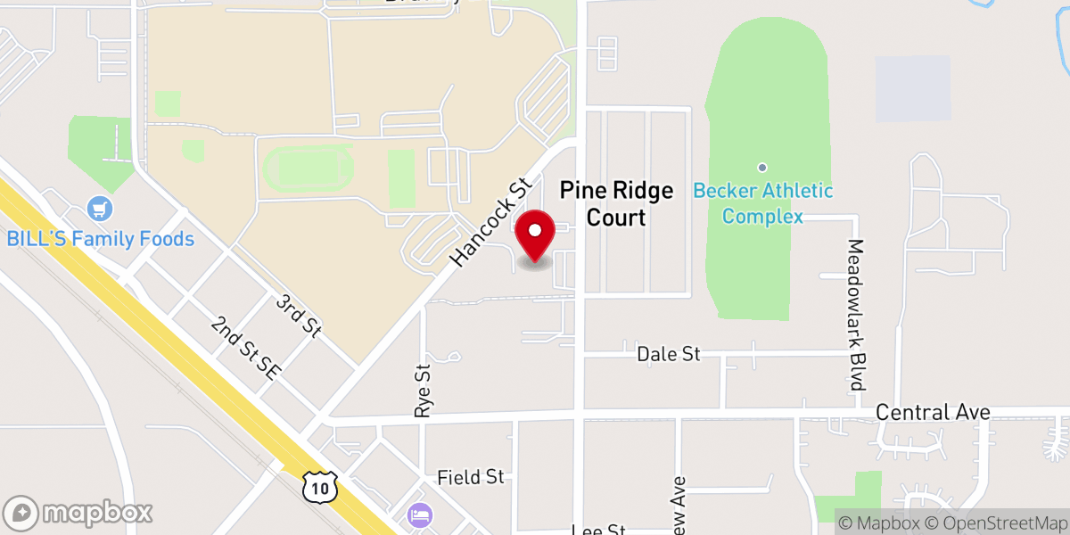Map showing location of Immaculate Conception Catholic Church