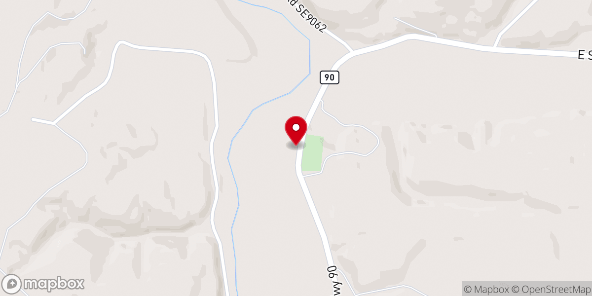 Map showing location of Pleasant Hill Baptist Church