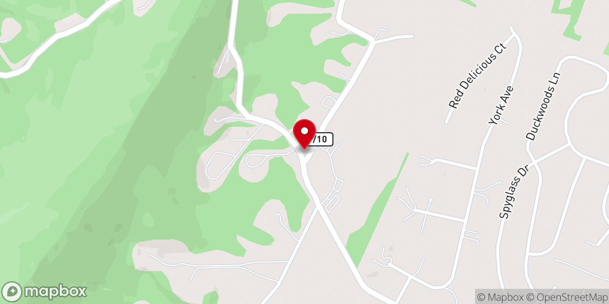 Map showing location of Butlers Chapel