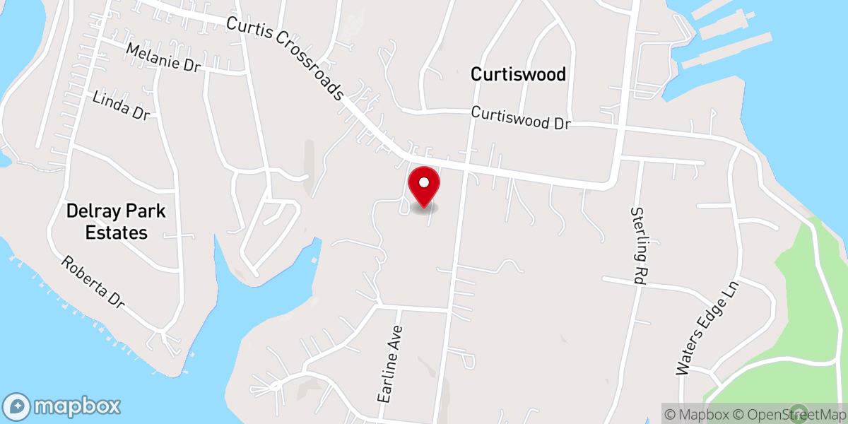 Map showing location of Harvest Missionary Baptist Church