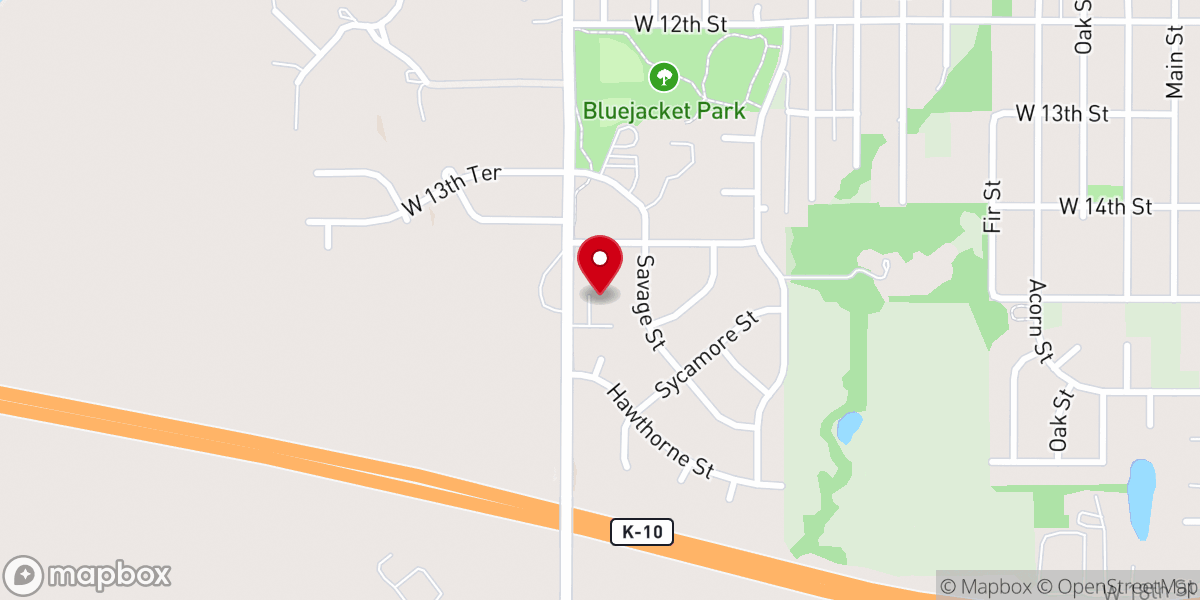 Map showing location of Eudora Church of Christ