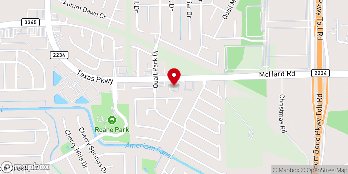 Map showing location of Crossroads Community Church