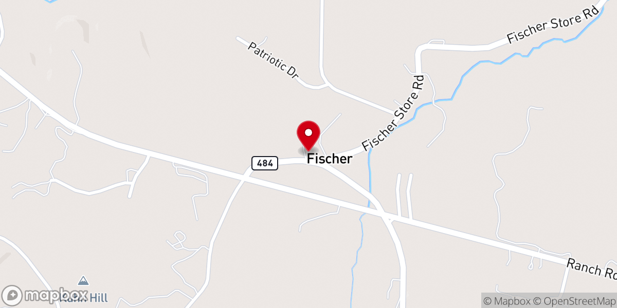 Map showing location of Fischer Store