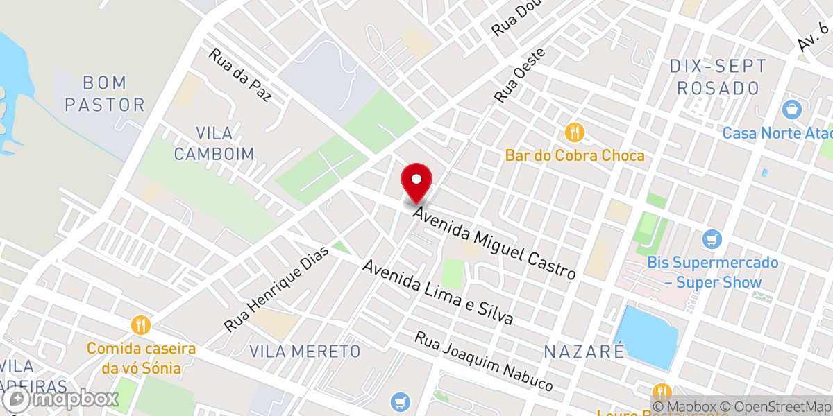 Map showing location of Igreja Batista Renovada Vida Fértil (Sede)