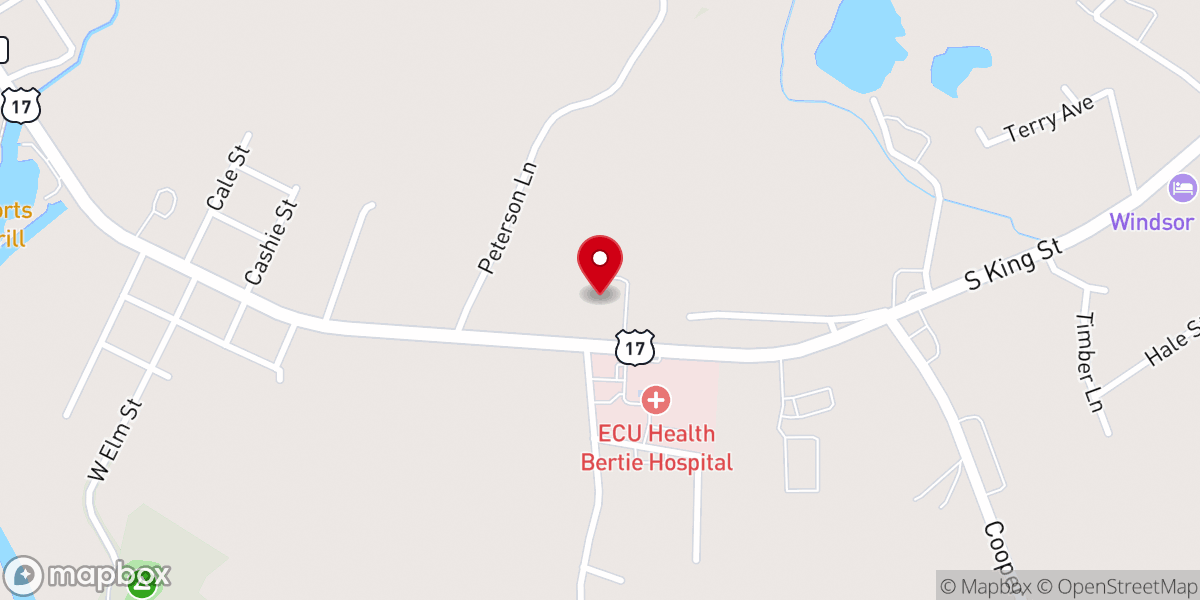 Map showing location of Windsor Rehabilitation and Healthcare Center