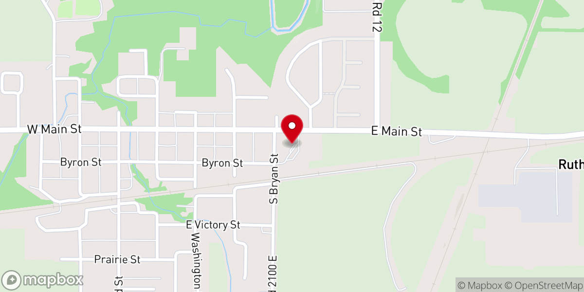 Map showing location of Sidney United Church