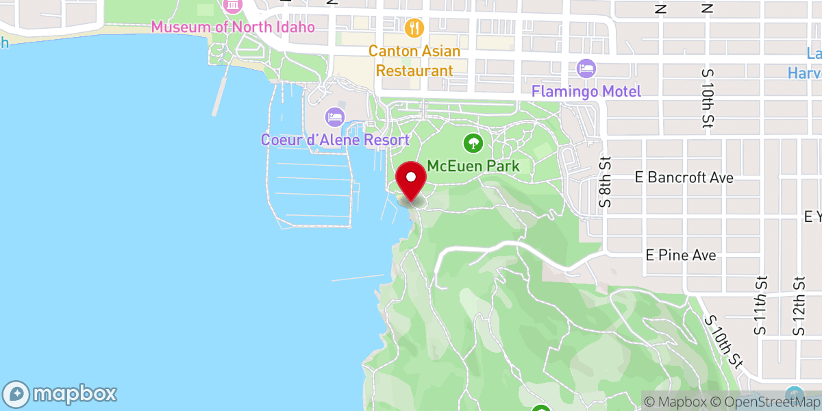 Map showing location of Tubbs Hill