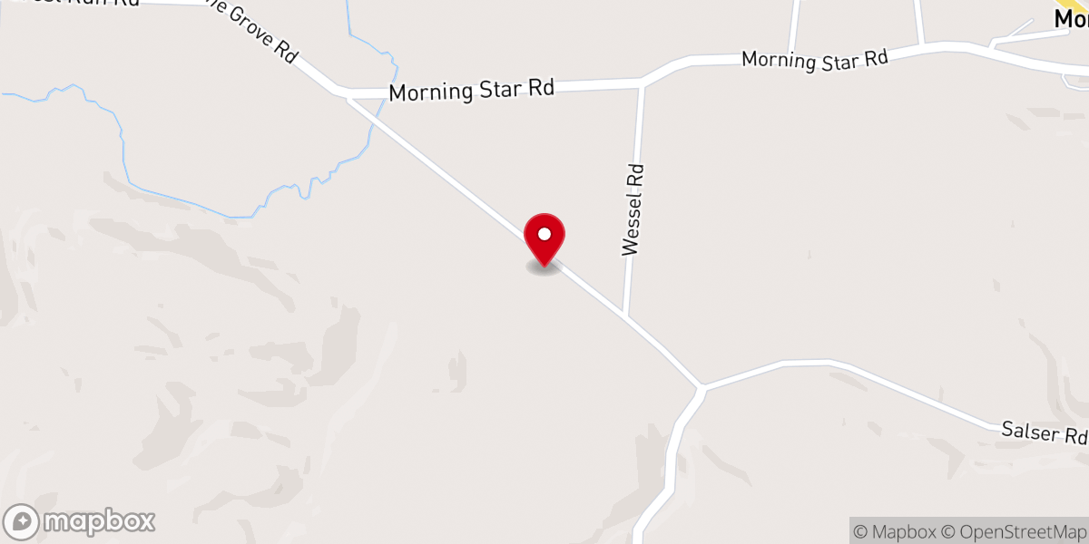 Map showing location of Grace Church Meigs Co Ohio