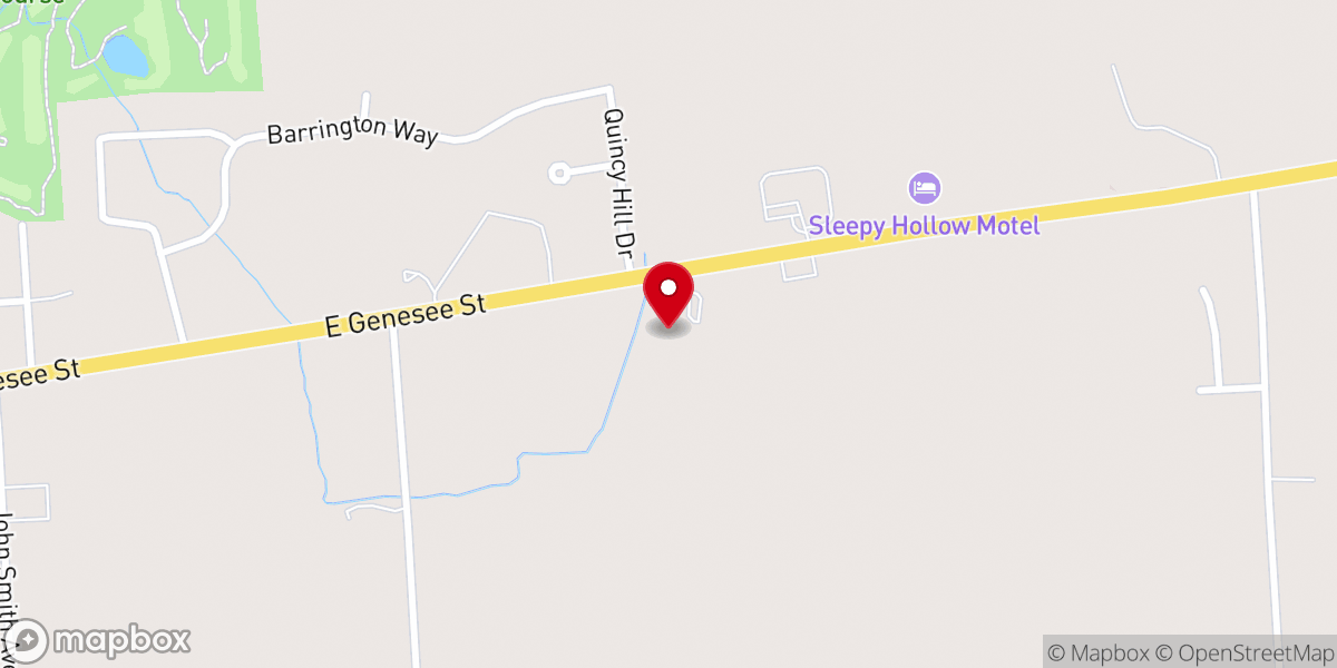Map showing location of Freedom Baptist Church