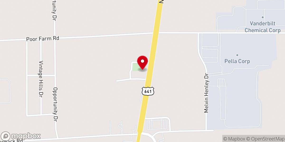 Map showing location of Scotts Grove Church