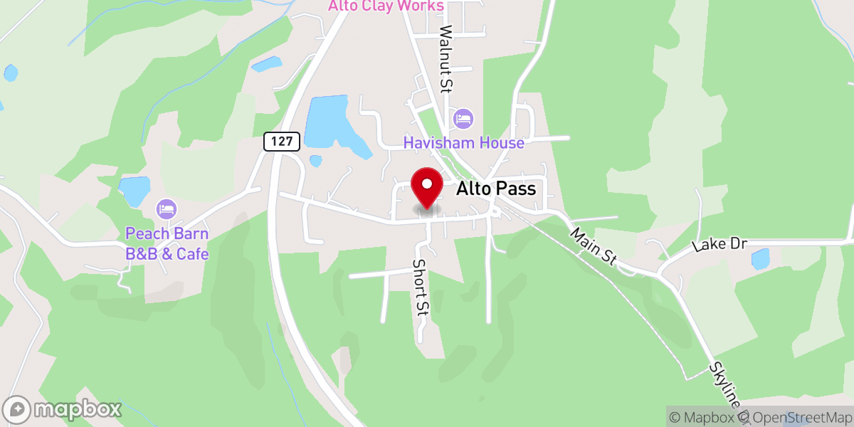 Map showing location of Congregational Christian Church