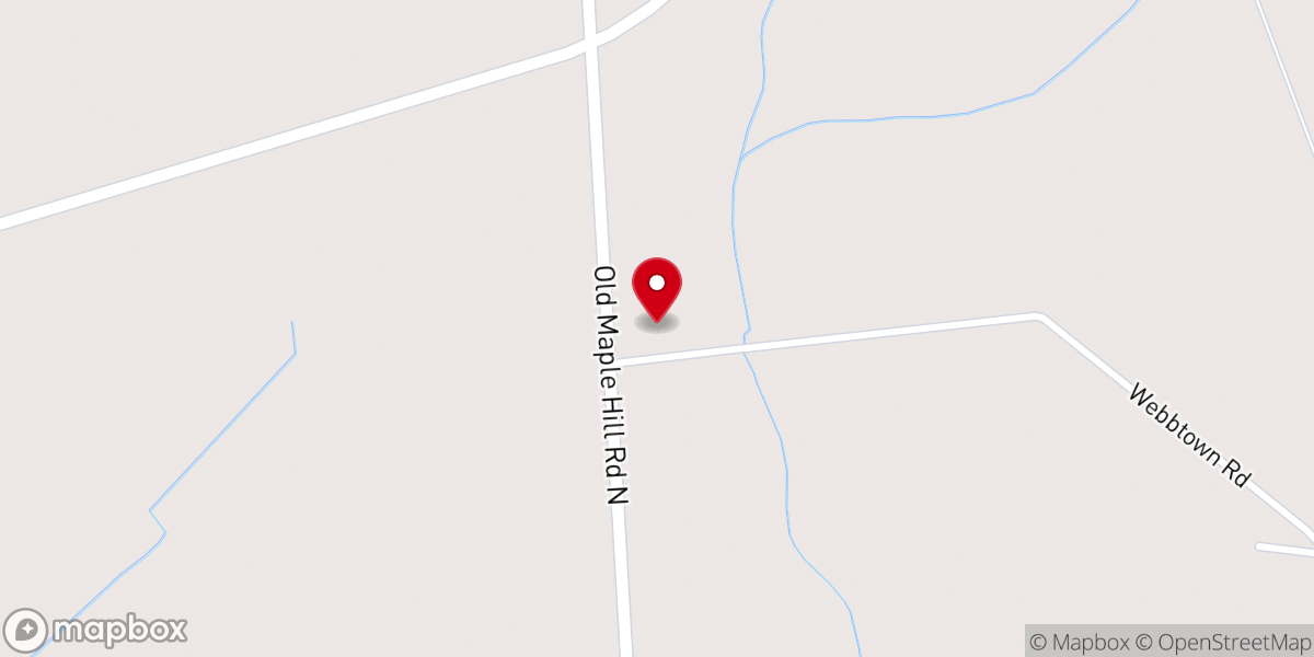 Map showing location of Moore's Creek Primitive Baptist Church