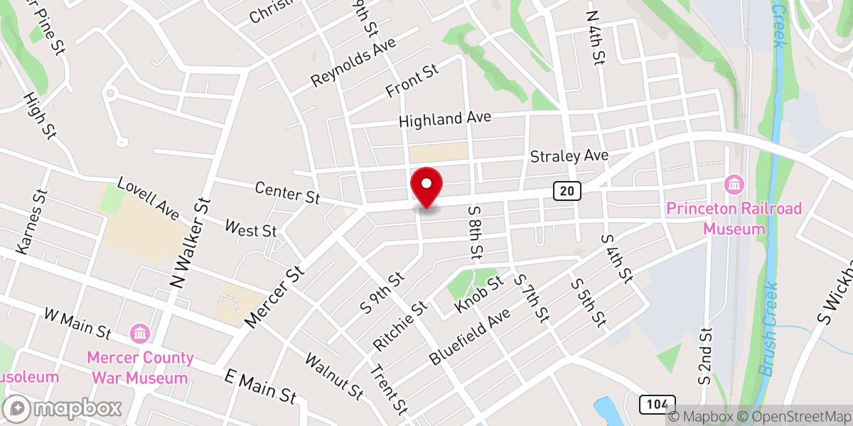 Map showing location of New River Unitarian Universalist Fellowship