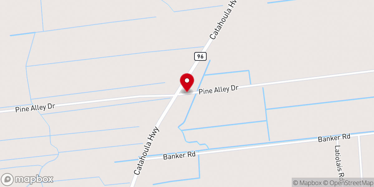 Map showing location of Oak & Pine Alley