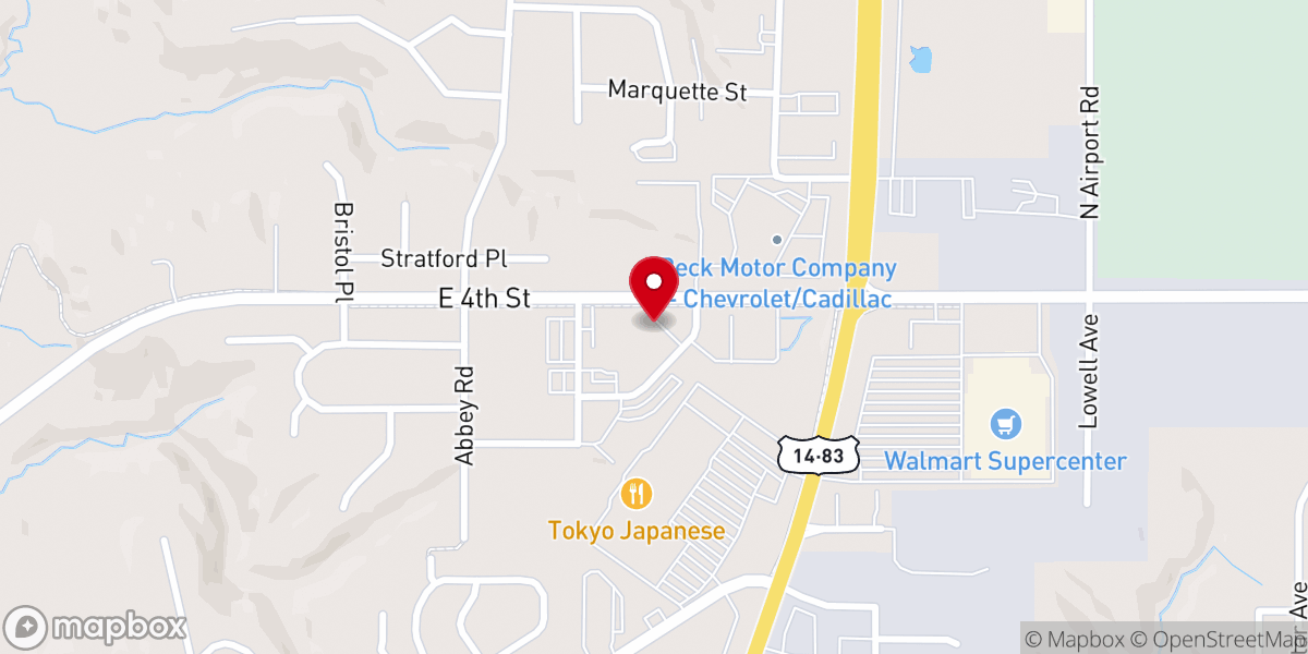 Map showing location of South Dakota Community Foundation