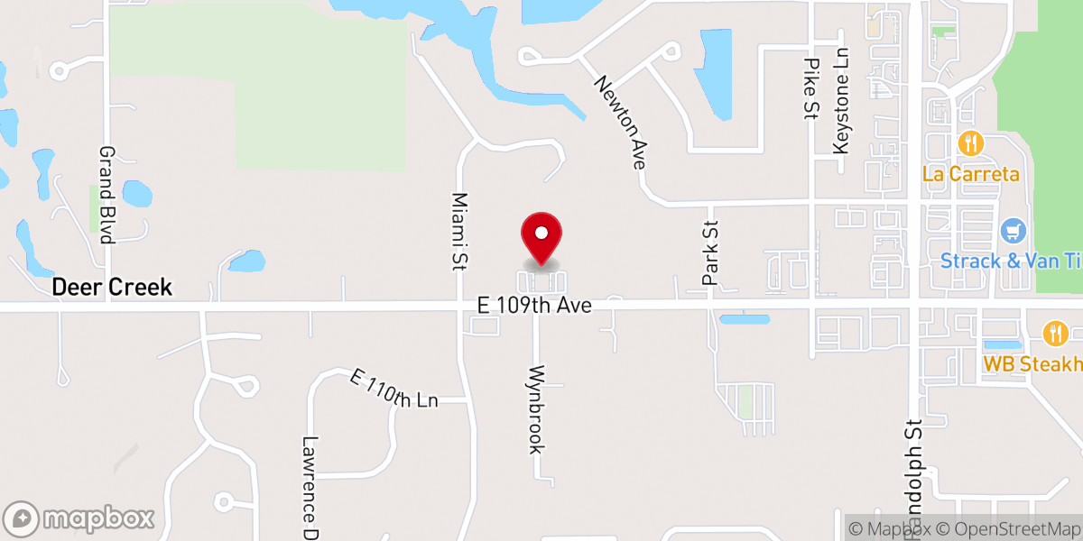 Map showing location of Christ Presbyterian Church