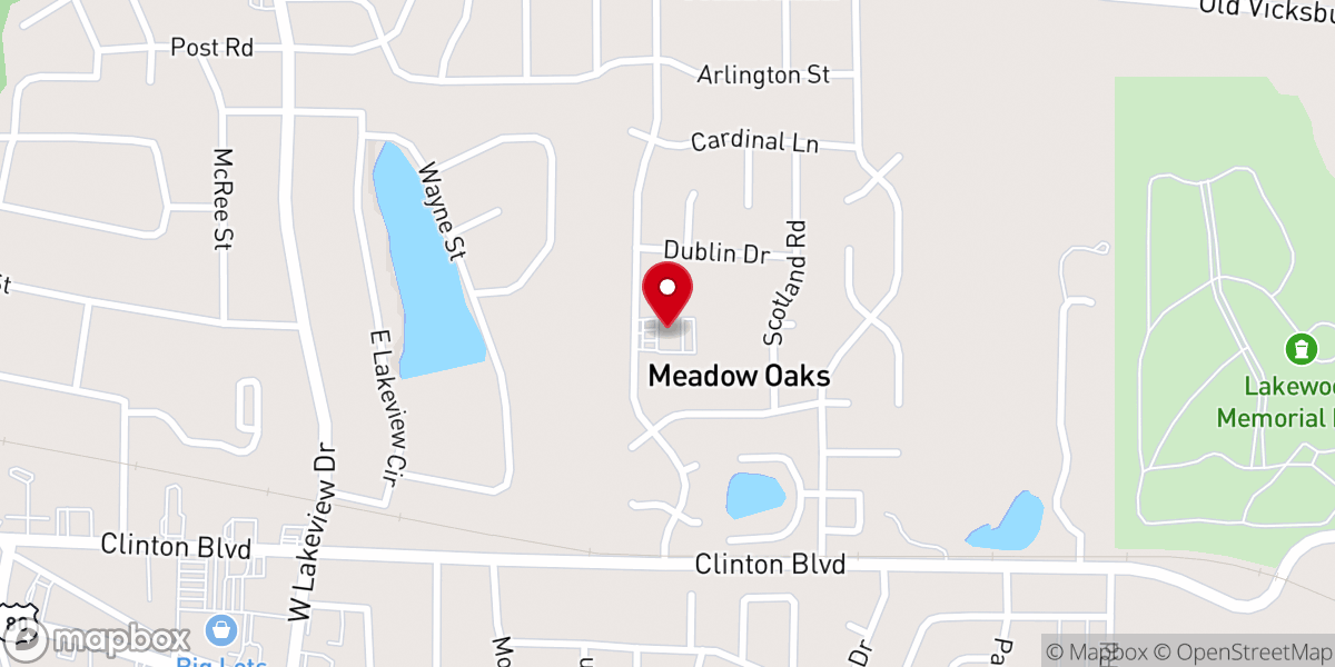 Map showing location of Clinton Branch YMCA