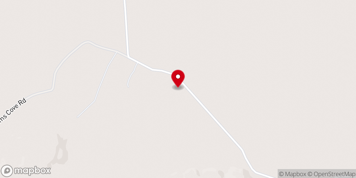 Map showing location of Sweeten Cove Church of Christ