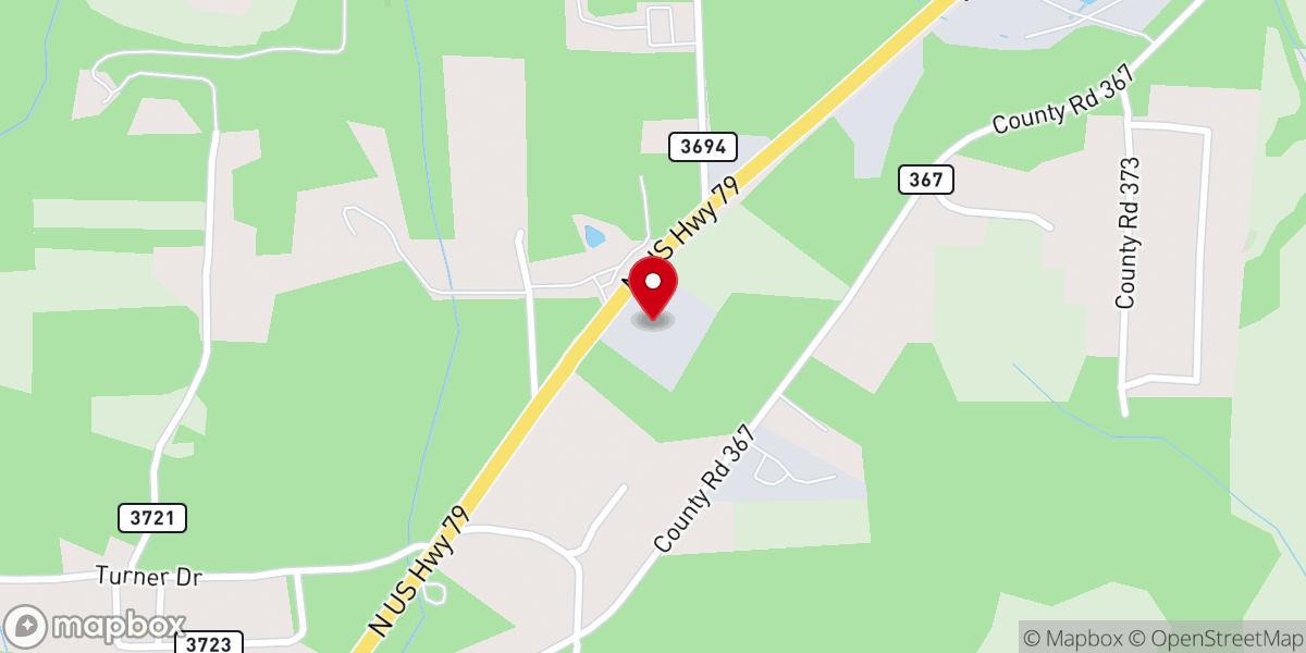 Map showing location of Dogwood Hills Baptist Church