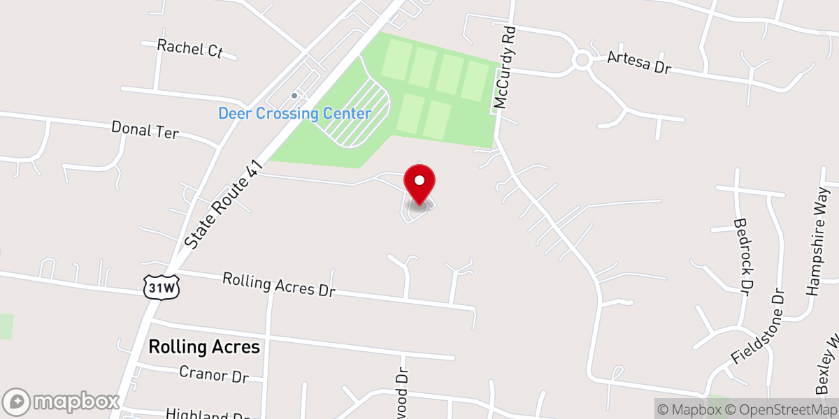 Map showing location of Christ Worship Center White House Tn
