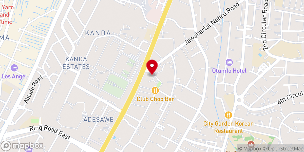 Map showing location of Christ the King Catholic Church
